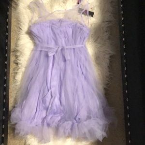 Lavender purple dress with tulle